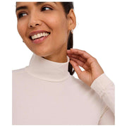 Falke Timeless Bomuld Turtle-Neck String Bodysuit - Pearl White