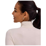 Falke Timeless Bomuld Turtle-Neck String Bodysuit - Pearl White