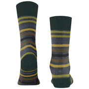 Falke Tinted Stripe Socks - Steel Mel Grey