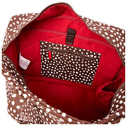 Roka Sloane Medium bomuldsstoftaske - brun plet