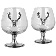 english-pewter-company-410ml-double-stag-brandy-glass-set---silverclear-34311188