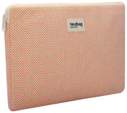 Hindbag Ava Small Weave 13 tommer bærbar taske - Coral Pink