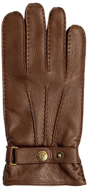 Dents Whitchurch Deerskin læderhandsker - valnøddebrun