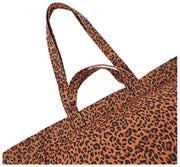 Roka Marylebone Stor bomuldslærred Oversized mulepose - Mini Leopard Brun