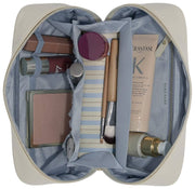Stackers Expanding Cosmetics Bag - Havregryn/Blå