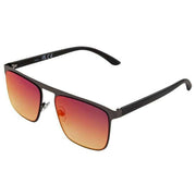 Foster Grant Semi Rimless Sunglasses - Matte Black Dark Gunmetal