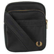 Fred Perry Textured Nylon Side Bag - Black