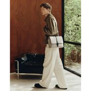Gaston Luga Splash Large Crossbody Taske - Olivengrøn