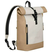 Gaston Luga Splash Rolltop 14" rygsæk - Latte Brown/Cloud Cream