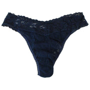 Hanky Panky Signature Lace 3-pack lavtaljede stropper - Blushing Rose/Navy/Celeste Blue