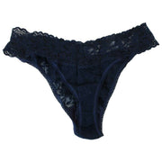 Hanky Panky Signature Lace 3-pack lavtaljede stropper - Blushing Rose/Navy/Celeste Blue