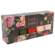 Hanky Panky Signature Lace 5-pak lavhøjde stropper - Granit/Skov/Ler Ole/Mørk Granatæble/Vanille