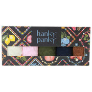 Hanky Panky Signature Lace 5-pack lavtalje-thongs - Marshmallow/Bliss/Boysenberry/Navy/Macchiato