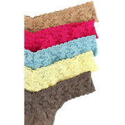 Hanky Panky Signature Lace 5 Pack Original Rise Thong - Pink/Blue/Brown