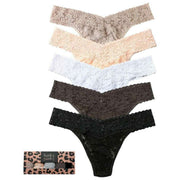 Hanky Panky Signature Lace Original Rise 5-pak strop - Taupe/Sleep In Grey/Grey Mist/Dusk