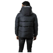 Helvetica Mountain Pioneers Barnes hættejakke parka - sort