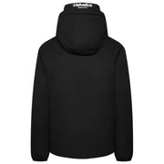 Helvetica Mountain Pioneers Eyeblock Hooded Windbreaker Jacket - Sort