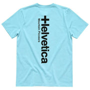 Helvetica Mountain Pioneers Faro 2 T-shirt - Himmelblå