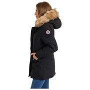 Helvetica Mountain Pioneers Lilli Hooded Parka Jakke - Sort/Natur
