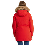 Helvetica Mountain Pioneers Lilli Hooded Parka Jacket - Rød/Naturlig