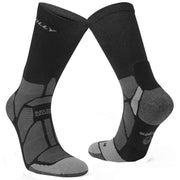 Hilly Marathon Fresh Crew Socks - Black/Grey