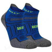 Hilly Twin Skin Socklets - Cobalt Blue/Grey Marl