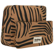 Hindbag Alix Extra Large Toilettaske - Cinnamon Zebra Brown