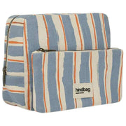 Hindbag Alix Extra Large Toilettaske - Orange/Blå Striber