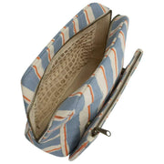 Hindbag Alix Extra Large Toilettaske - Orange/Blå Striber