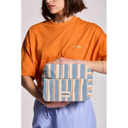 Hindbag Alix Extra Large Toilettaske - Orange/Blå Striber