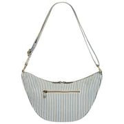 Bagtaske Andrea Half Moon Taske - Blå Striber