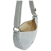 Bagtaske Andrea Half Moon Taske - Blå Striber