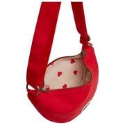 Bagtaske Andrea Half Moon Bag - Karminrød