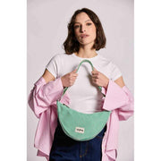 Hindbag Andrea Half Moon Bag - Grønne Striber