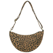 Bagtaske Andrea Half Moon Taske - Leopard Cinnamon Brown