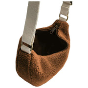 Bagtaske Andrea Teddy Half Moon Taske - Brun