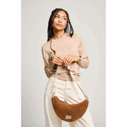 Bagtaske Andrea Teddy Half Moon Taske - Brun