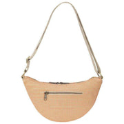 Bagtaske Andrea Woven Half Moon Bag - Koralrød