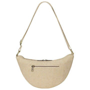 Bagtaske Andrea Woven Half Moon Bag - Nude Beige