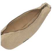 Bagtaske Andrea Woven Half Moon Bag - Nude Beige