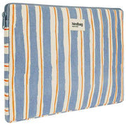 Hindbag Ava lille 13 tommer bærbar taske - orange/blå striber