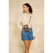 Bagbag Bill Phone Bag - Leopard Cinnamon Brown