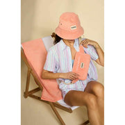 Hindbag Bob Terry Bucket Hat - Coral Pink
