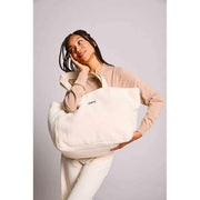 Bagtaske Claude Teddy Tote Bag - Arctic White