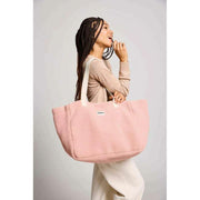 Bagtaske Claude Teddy Tote Bag - Pudder Pink