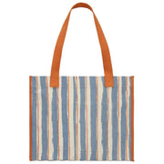 Bagbag Claude Tote Bag - Orange/Blå Striber