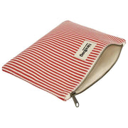 Bagtaske Ema Medium Zipped Pouch - Røde striber