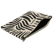 Hindbag Ema Medium Zipped Pouch - Zebra Cream
