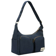 Hindbag Emile Multi Pocket Skuldertaske - Marineblå