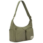 Hindbag Emile Multi Pocket Skuldertaske - Olivengrøn
